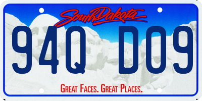 SD license plate 94QD09