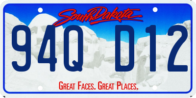 SD license plate 94QD12
