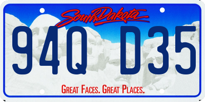 SD license plate 94QD35