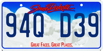 SD license plate 94QD39
