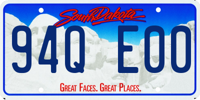 SD license plate 94QE00