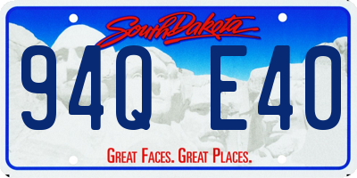 SD license plate 94QE40