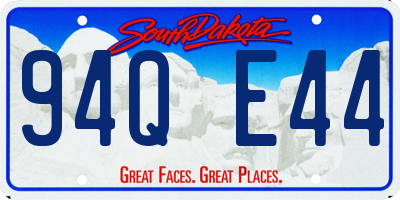 SD license plate 94QE44