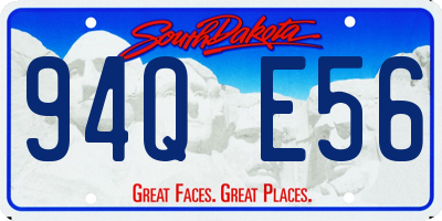 SD license plate 94QE56