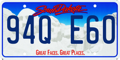 SD license plate 94QE60