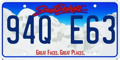 SD license plate 94QE63