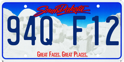 SD license plate 94QF12