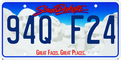 SD license plate 94QF24