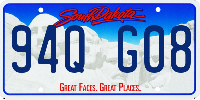 SD license plate 94QG08