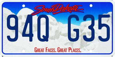 SD license plate 94QG35