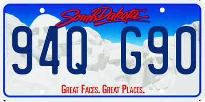 SD license plate 94QG90