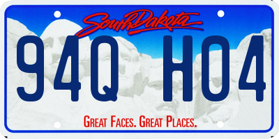 SD license plate 94QH04