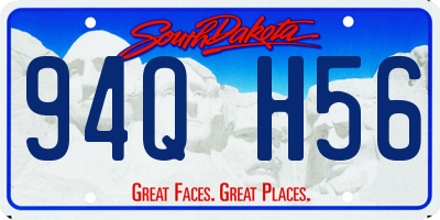 SD license plate 94QH56