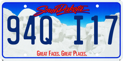 SD license plate 94QI17