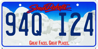 SD license plate 94QI24