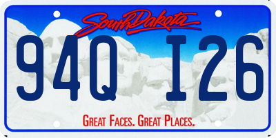 SD license plate 94QI26