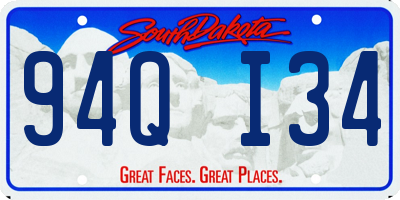 SD license plate 94QI34