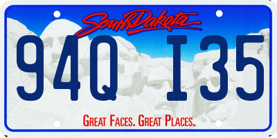 SD license plate 94QI35