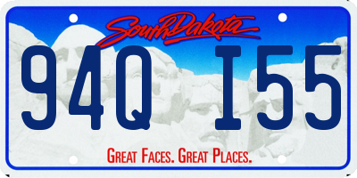 SD license plate 94QI55