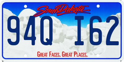 SD license plate 94QI62