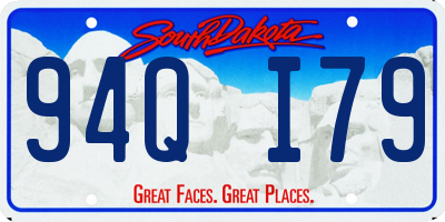 SD license plate 94QI79