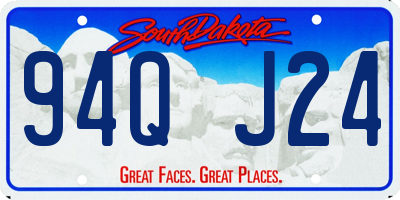 SD license plate 94QJ24