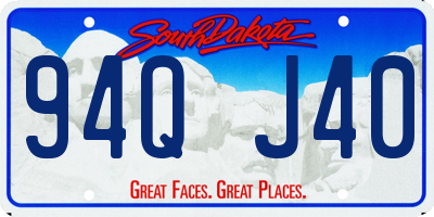 SD license plate 94QJ40