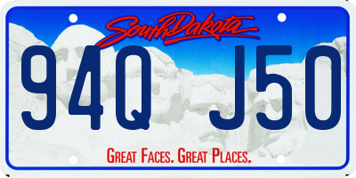 SD license plate 94QJ50