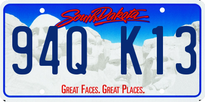 SD license plate 94QK13