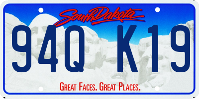 SD license plate 94QK19
