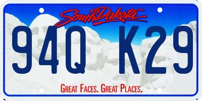 SD license plate 94QK29