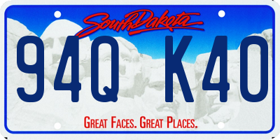 SD license plate 94QK40