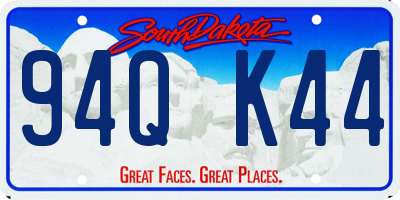 SD license plate 94QK44