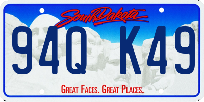SD license plate 94QK49