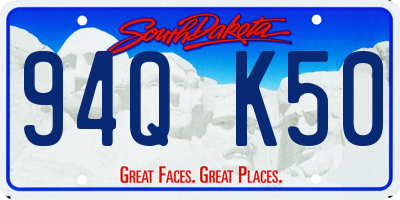 SD license plate 94QK50