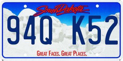 SD license plate 94QK52