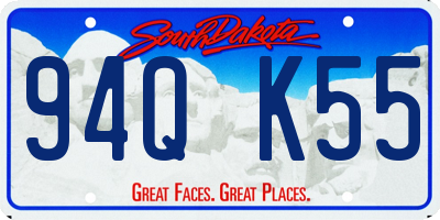 SD license plate 94QK55