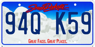 SD license plate 94QK59