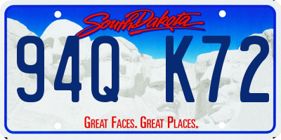 SD license plate 94QK72