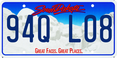 SD license plate 94QL08