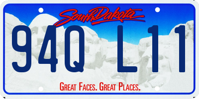 SD license plate 94QL11
