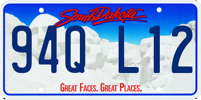 SD license plate 94QL12