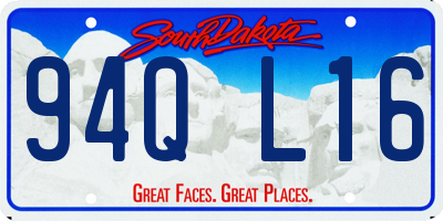 SD license plate 94QL16