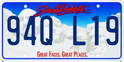 SD license plate 94QL19