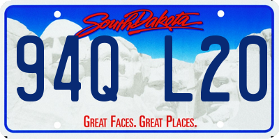 SD license plate 94QL20