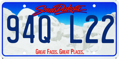 SD license plate 94QL22