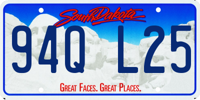 SD license plate 94QL25