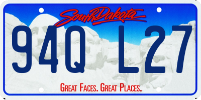 SD license plate 94QL27