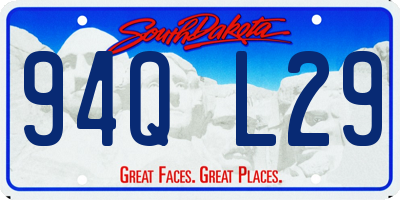 SD license plate 94QL29