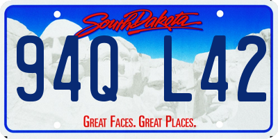 SD license plate 94QL42